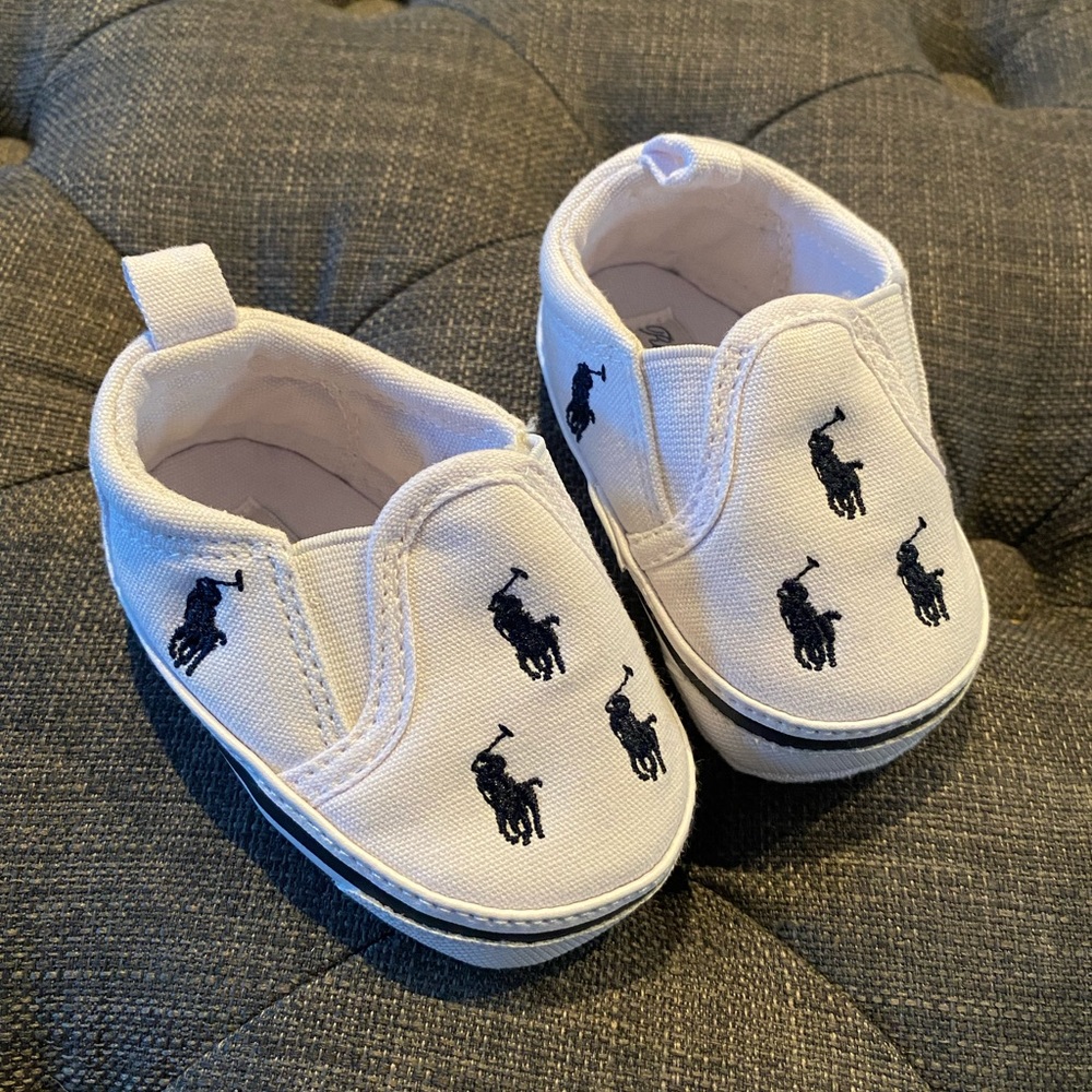 Ralph Lauren Polo baby crib shoes